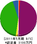 浜田建材工業 貸借対照表 2011年5月期