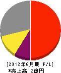 松村工務店 損益計算書 2012年6月期