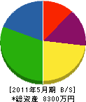 弘栄電設 貸借対照表 2011年5月期
