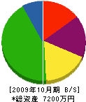 中野事業所 貸借対照表 2009年10月期