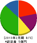 前田環境クリーン 貸借対照表 2013年2月期