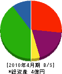 大橋工務店 貸借対照表 2010年4月期