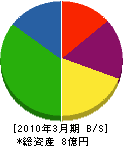 仲田総業 貸借対照表 2010年3月期