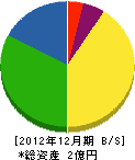 佐藤電機工業所 貸借対照表 2012年12月期
