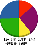 朝日管工 貸借対照表 2010年12月期