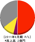 松永産業 損益計算書 2011年6月期