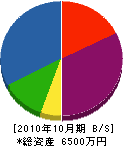 吉田電気 貸借対照表 2010年10月期