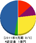 フジムラ・Ｍ・プランナー 貸借対照表 2011年9月期