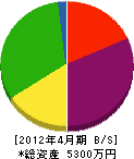 佐藤土建 貸借対照表 2012年4月期