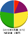 生田工務店 貸借対照表 2010年9月期