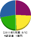 菊田工務店 貸借対照表 2011年5月期