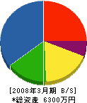 横浜建興 貸借対照表 2008年3月期