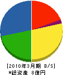 滋賀ポンプ工業 貸借対照表 2010年3月期