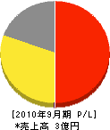 東京メカトロサービス 損益計算書 2010年9月期