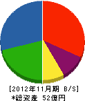 渡辺組 貸借対照表 2012年11月期