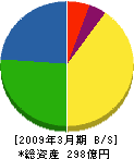 瀧上工業 貸借対照表 2009年3月期