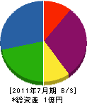 新潟東新電機 貸借対照表 2011年7月期