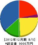 寿造園 貸借対照表 2012年12月期