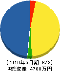 神埼電設 貸借対照表 2010年5月期