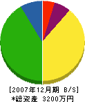 小島電気空調サービス 貸借対照表 2007年12月期