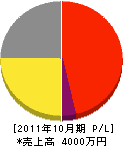 岩田電気商会 損益計算書 2011年10月期
