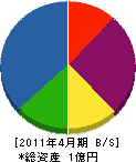 大竹建設 貸借対照表 2011年4月期