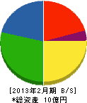 永井組 貸借対照表 2013年2月期