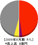日本パーク 損益計算書 2009年8月期