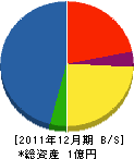 植村電設 貸借対照表 2011年12月期