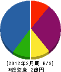 中川電機 貸借対照表 2012年3月期