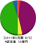京葉緑化工事 貸借対照表 2011年6月期
