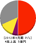 中田エンジン 損益計算書 2012年9月期
