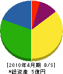 藤永商店 貸借対照表 2010年4月期