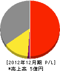 高田塗装 損益計算書 2012年12月期