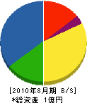 斎藤建設工業所 貸借対照表 2010年8月期