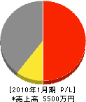 福田シール興業 損益計算書 2010年1月期