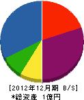 日章電機 貸借対照表 2012年12月期
