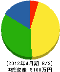 桜井企業 貸借対照表 2012年4月期