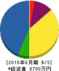 下田興業 貸借対照表 2010年6月期