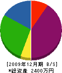 登澤鉄工所 貸借対照表 2009年12月期
