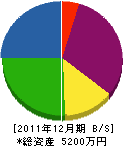 新谷建築 貸借対照表 2011年12月期 新谷建築 貸借対照表 2011年12月期
