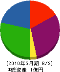 福田組 貸借対照表 2010年5月期