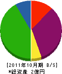 神田建設 貸借対照表 2011年10月期