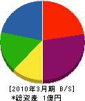 森田工務建設 貸借対照表 2010年3月期