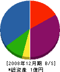 和田工務店 貸借対照表 2008年12月期