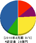 豊國 貸借対照表 2010年4月期