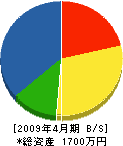 須賀興業 貸借対照表 2009年4月期