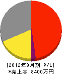 橋本電気商会 損益計算書 2012年9月期