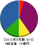 日本クリーンシステム 貸借対照表 2012年9月期