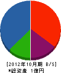 鈴木工務店 貸借対照表 2012年10月期